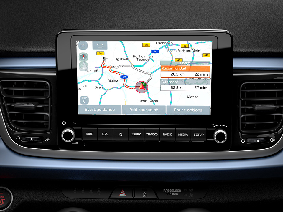 Sistem de navigație cu display de 8.0&rdquo;